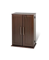 Prepac Locking Media Storage Cabinet with Shaker Doors