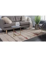 Bayshore Home Jasia Jas09 Beige 5' x 8' Area Rug