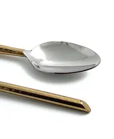 Golden Cut Hammered Tablespoons - Set of 6