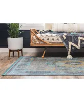 Closeout! Bayshore Home Kenna Ken2 Blue 5' 5" x 8' Area Rug