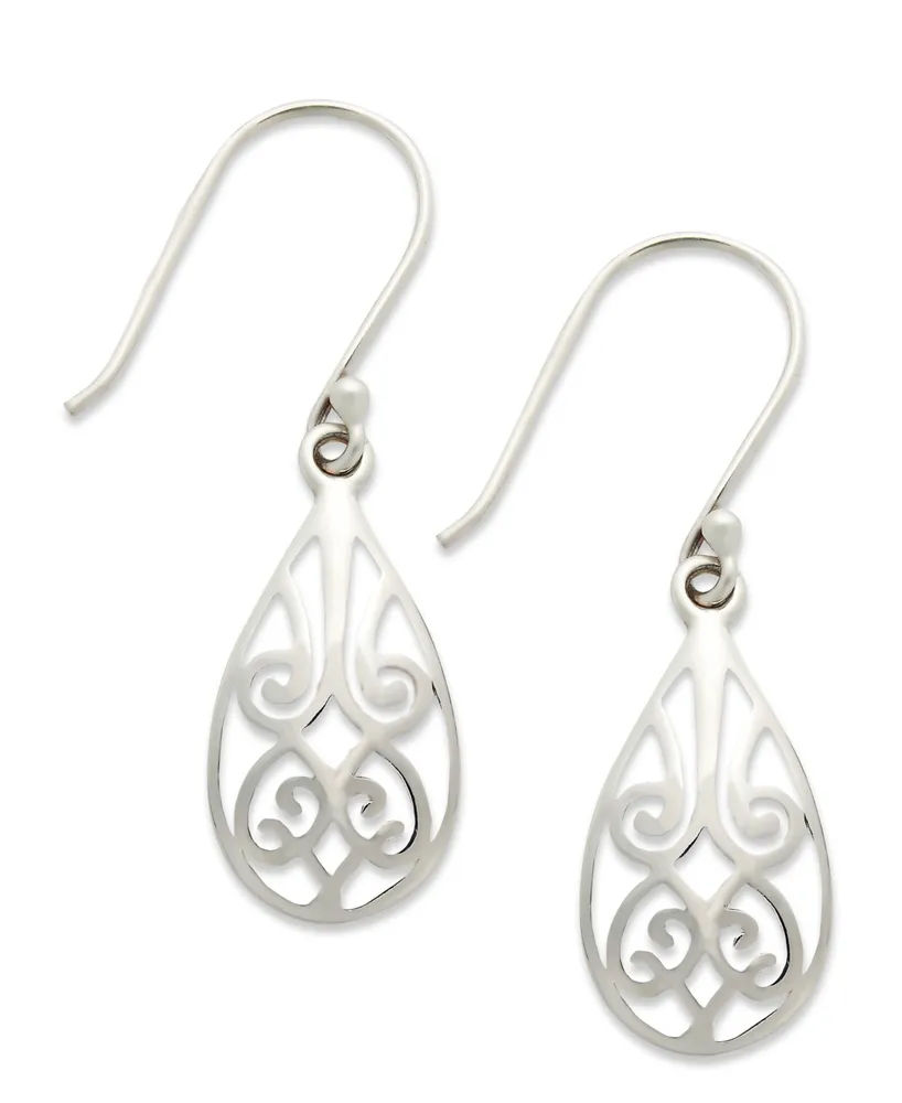 Giani Bernini Filigree Teardrop Earrings 18k Gold over Sterling Silver and or