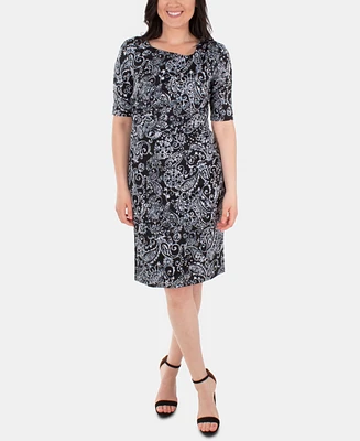 Women's Elbow Sleeve Slim Dress