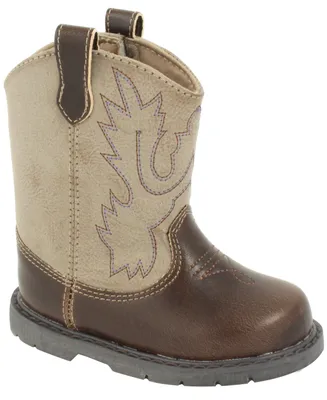 Baby Deer Boys or Girls Boot with Embroidery and Piping