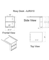 Roxy Junior Loft Bed with Storage Drawers, Bookshelf and Desk