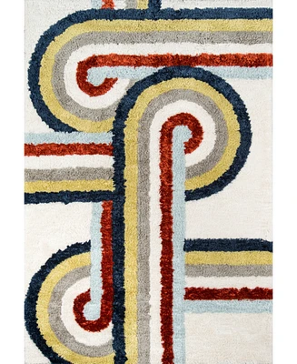 Novogratz Retro Ret-5 Multi 7'6" x 9'6" Area Rug
