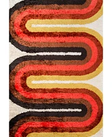 Novogratz Retro Ret- 2'3" x 7'6" Runner Area Rug