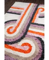 Novogratz Retro Ret 5 Lavender Runner Area Rug Collection