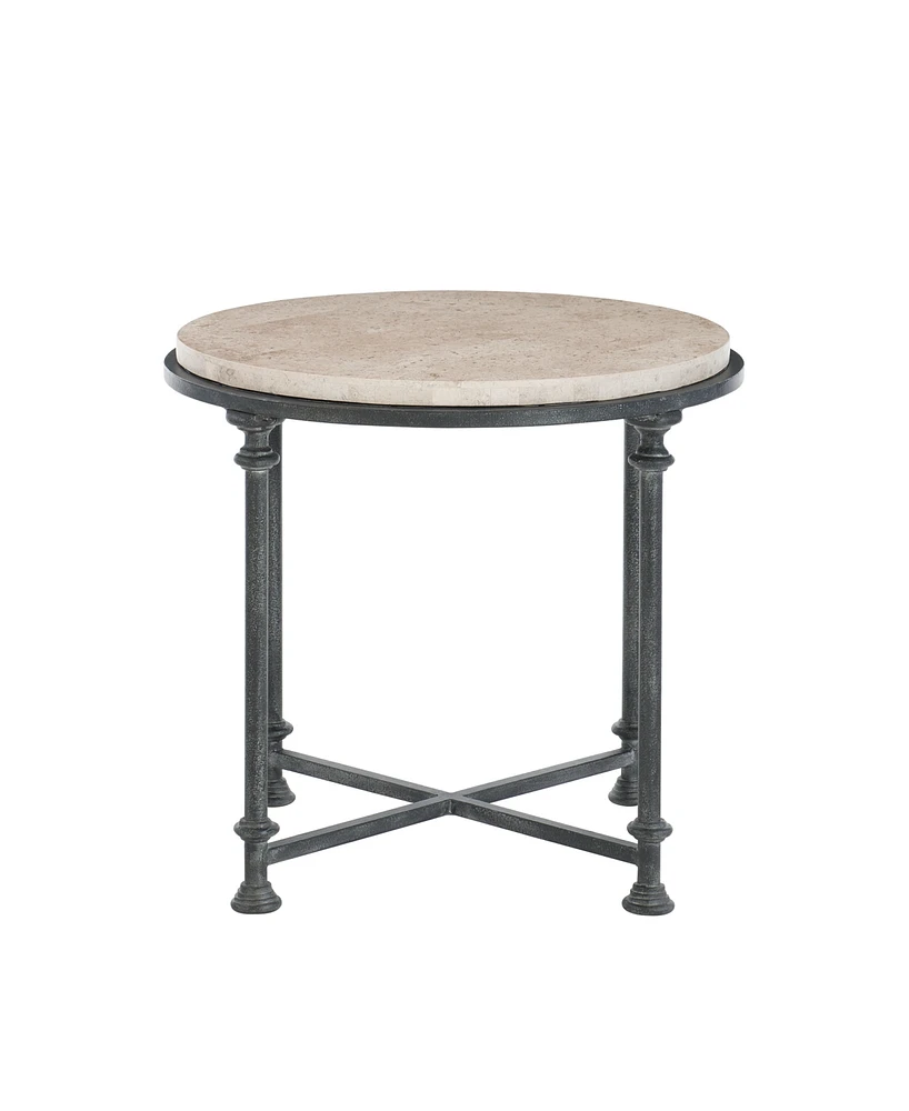 Galesbury Round Metal End Table