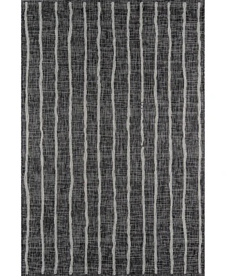 Novogratz Villa Vi-03 Charcoal 3'3" x 5' Outdoor Area Rug