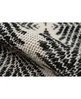 River Riv 1 Machine Washable Beacon Black Area Rug Collection