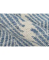 Erin Gates River Riv-1 Machine-Washable Beacon Denim 5' x 7'6" Area Rug