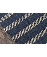 Novogratz Montauk Mtk-1 Navy 2'3" x 8' Runner Area Rug
