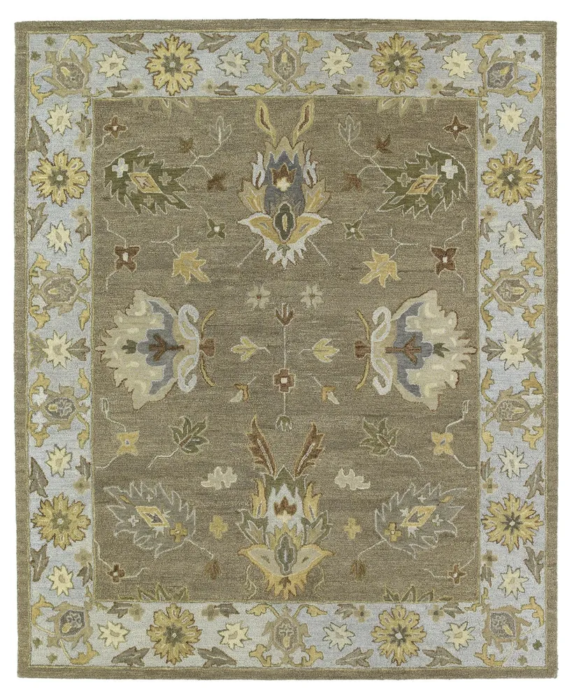 Kaleen Brooklyn Delaney-03 Mocha 8' x 11' Area Rug