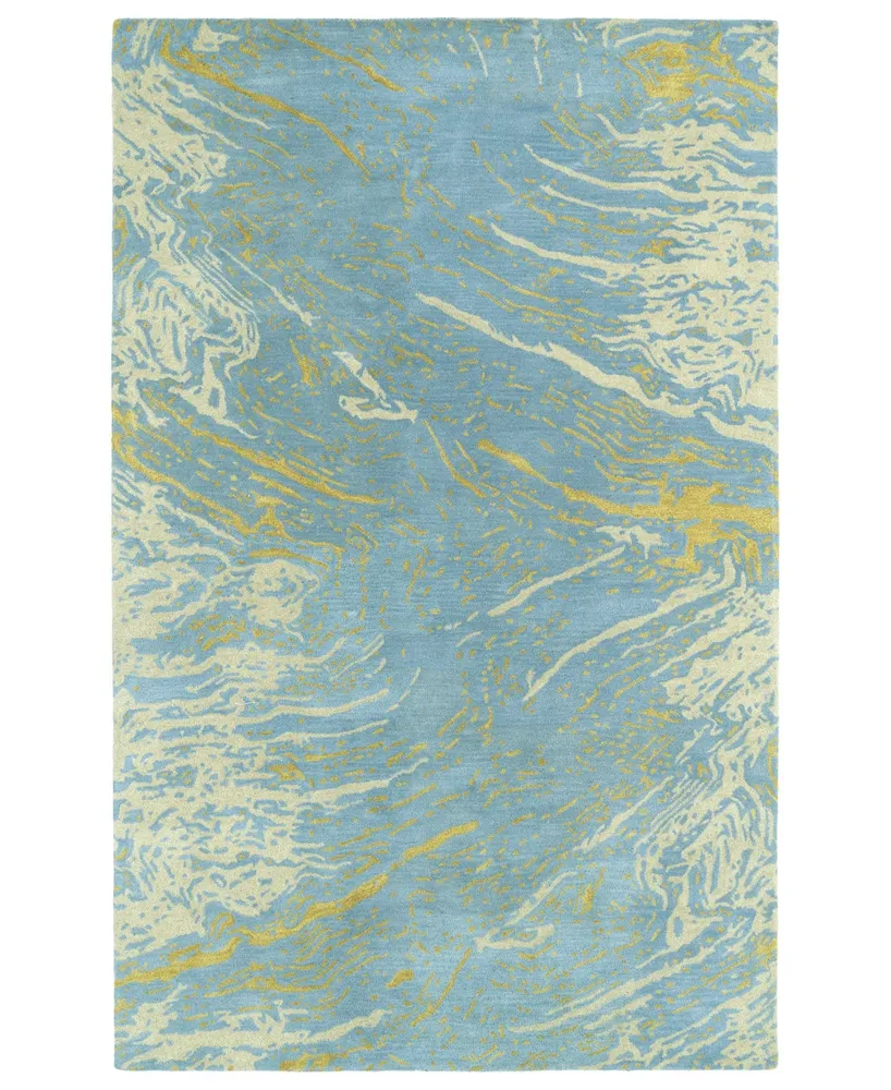 Kaleen Brushstrokes BRS01-17 Blue 2' x 3' Area Rug