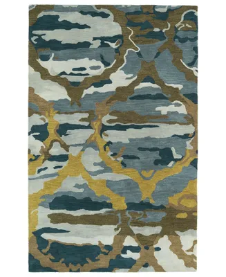 Kaleen Brushstrokes BRS02-17 Blue 5' x 7'9" Area Rug