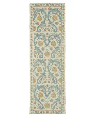 Kaleen Montage MTG11-91 Teal 2'6" x 8' Runner Rug