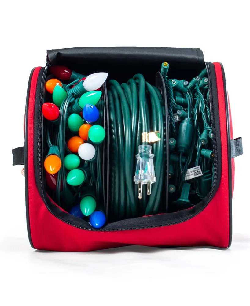 Santa's Bag Christmas Light Storage Reels and Organizer