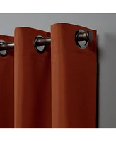 Nicole Miller Canvas Indoor/Outdoor Grommet Top 54" X 84" Curtain Panel Pair