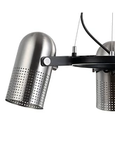 Jonathan Y Loki 22" 3-Light Adjustable Metal Led Pendant