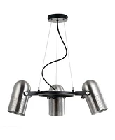 Jonathan Y Loki 22" 3-Light Adjustable Metal Led Pendant