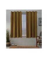 Exclusive Home Sateen Twill Woven Blackout Grommet Top Curtain Panel Pair