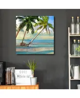 Courtside Market A Found Paradise Iii 16" x 16" Gallery-Wrapped Canvas Wall Art