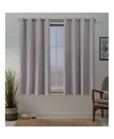 Exclusive Home Sateen Twill Woven Blackout Grommet Top Curtain Panel Pair