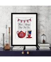 Courtside Market English Tea Party 16" x 20" Framed and Matted Art