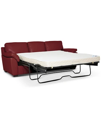 Lothan 87" Leather Queen Sleeper, Created for Macy's