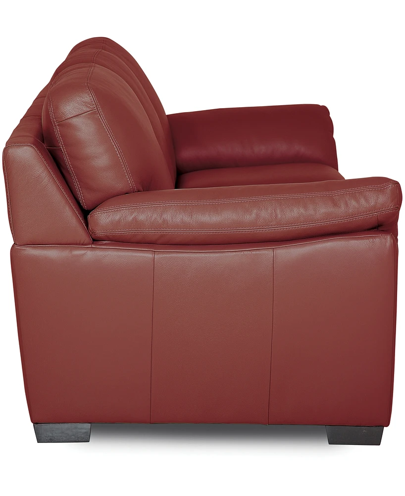 Lothan 87" Leather Queen Sleeper, Created for Macy's