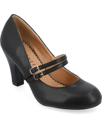 Journee Collection Women's Windy Double Strap Mary Jane Pumps
