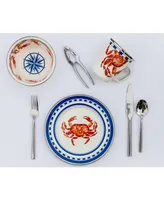 Golden Rabbit Crab House Enamelware Collection Salt and Pepper Shakers, Set of 2