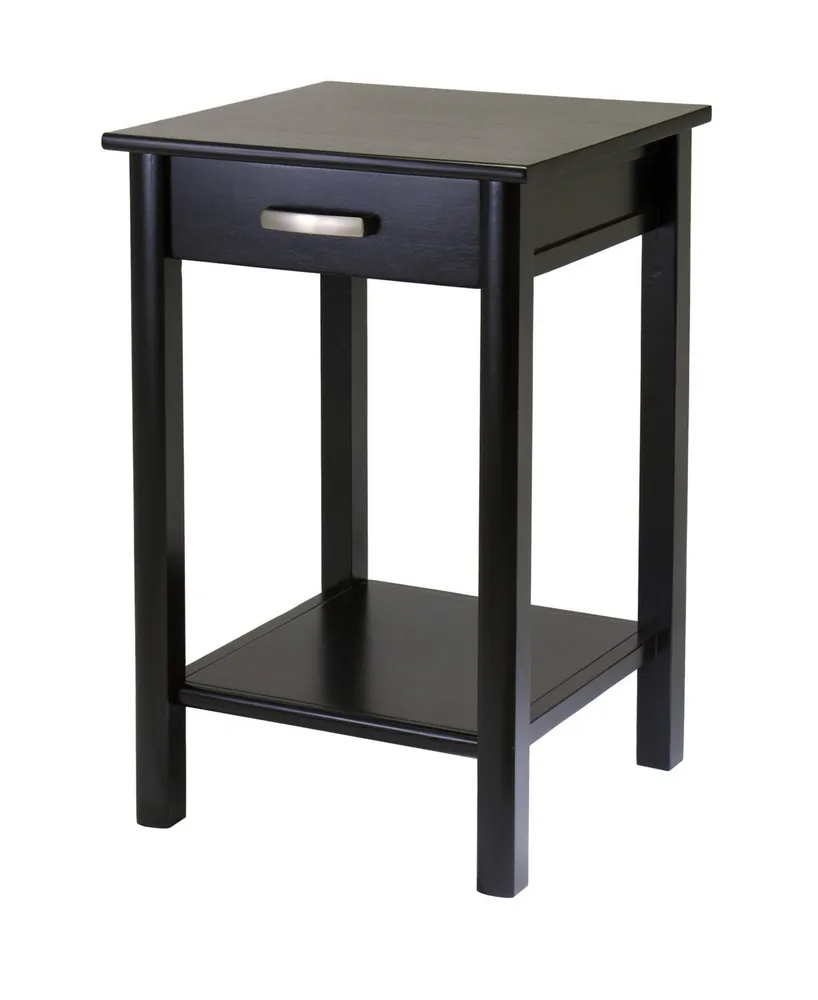 Liso End Table/Printer Table with Drawer and Shelf