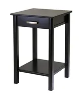 Liso End Table/Printer Table with Drawer and Shelf