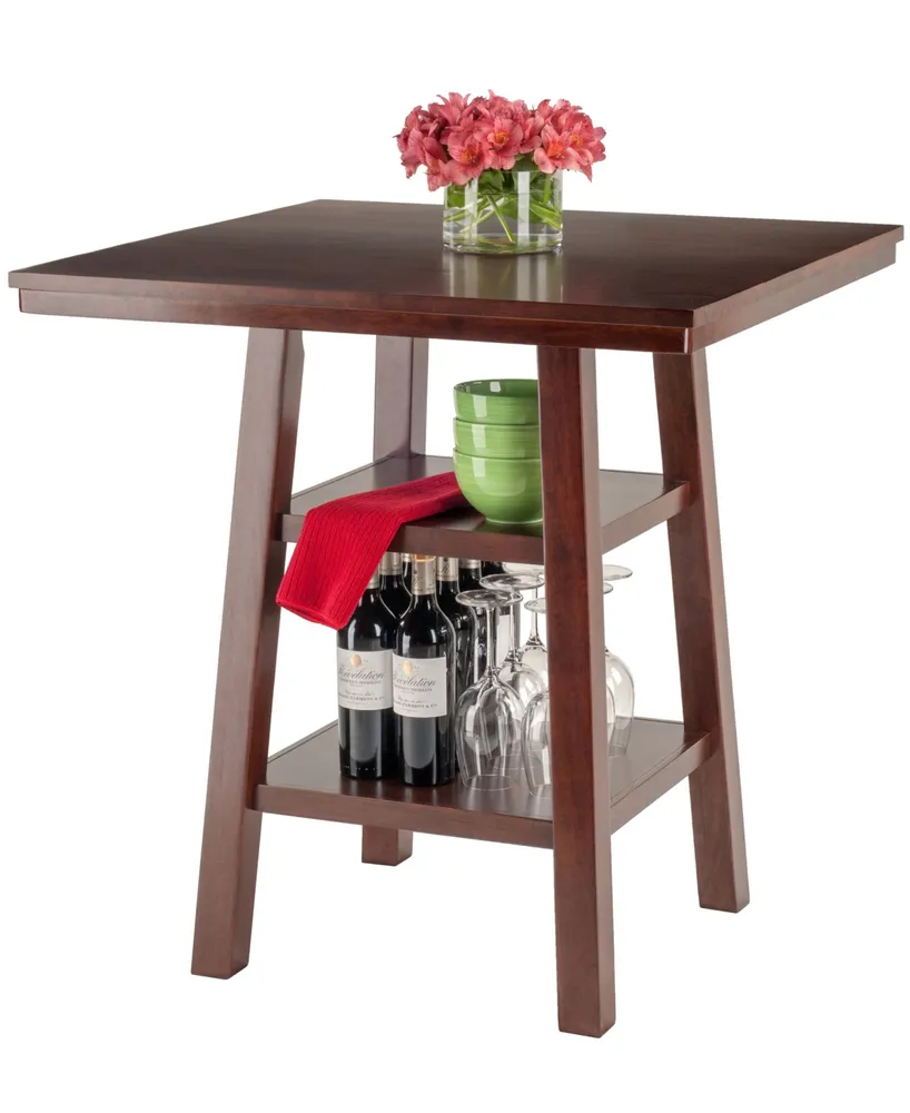 Orlando High Table with 2 Shelves