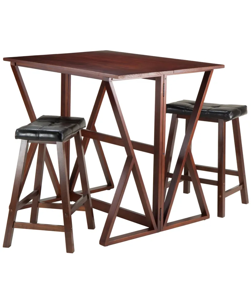 Harrington 3-Piece Drop Leaf High Table