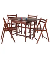 Taylor 5-Piece Drop Leaf Table with 4 Folding Chairs Set