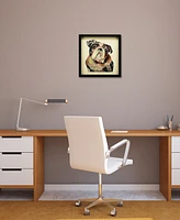 Empire Art Direct 'English Bulldog' Dimensional Collage Wall Art - 17'' x 17''