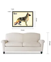 Empire Art Direct 'German Shepherd' Dimensional Collage Wall Art - 25'' x 33''