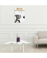 Empire Art Direct 'Fancy Bones' Frameless Free Floating Tempered Glass Panel Graphic Wall Art - 24" x 16''