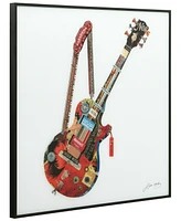 Empire Art Direct Reverse Printed Art Glass and Anodized Aluminum Frame Wall Art