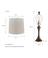 Lavish Home Table Lamps - Set of 2