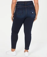 Celebrity Pink Trendy Plus High Rise Ripped Skinny Jean