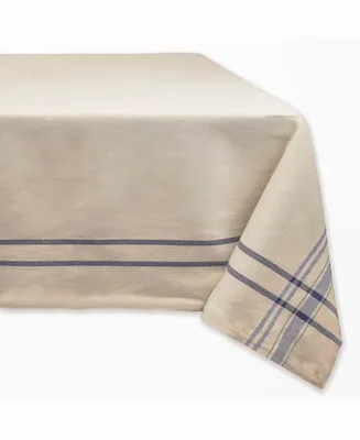 Chambray French Stripe Tablecloth 60" x 84"