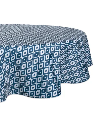 Ikat Outdoor Tablecloth with Zipper 52" Round