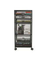 Mind Reader 5-Tiered Drawer Storage Cart, Utility Cart