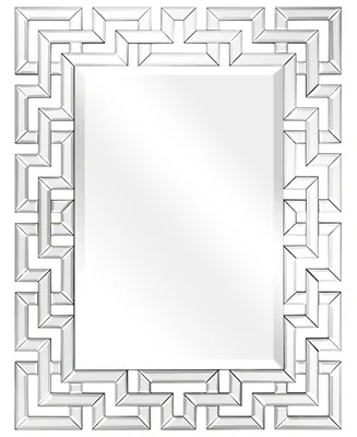 Empire Art Direct Solid Wood Covered with Beveled Antique Mirror Panels - 31" x 40"