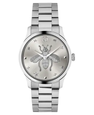 Gucci Men's Swiss G-Timeless Stainless Steel Bracelet Watch 38mm, Created for Macy's