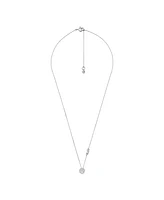 Michael Kors Sterling Silver Cubic Zirconia Pendant Necklace