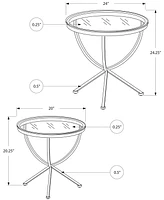 Monarch Specialties 2 Piece Nesting Table Set